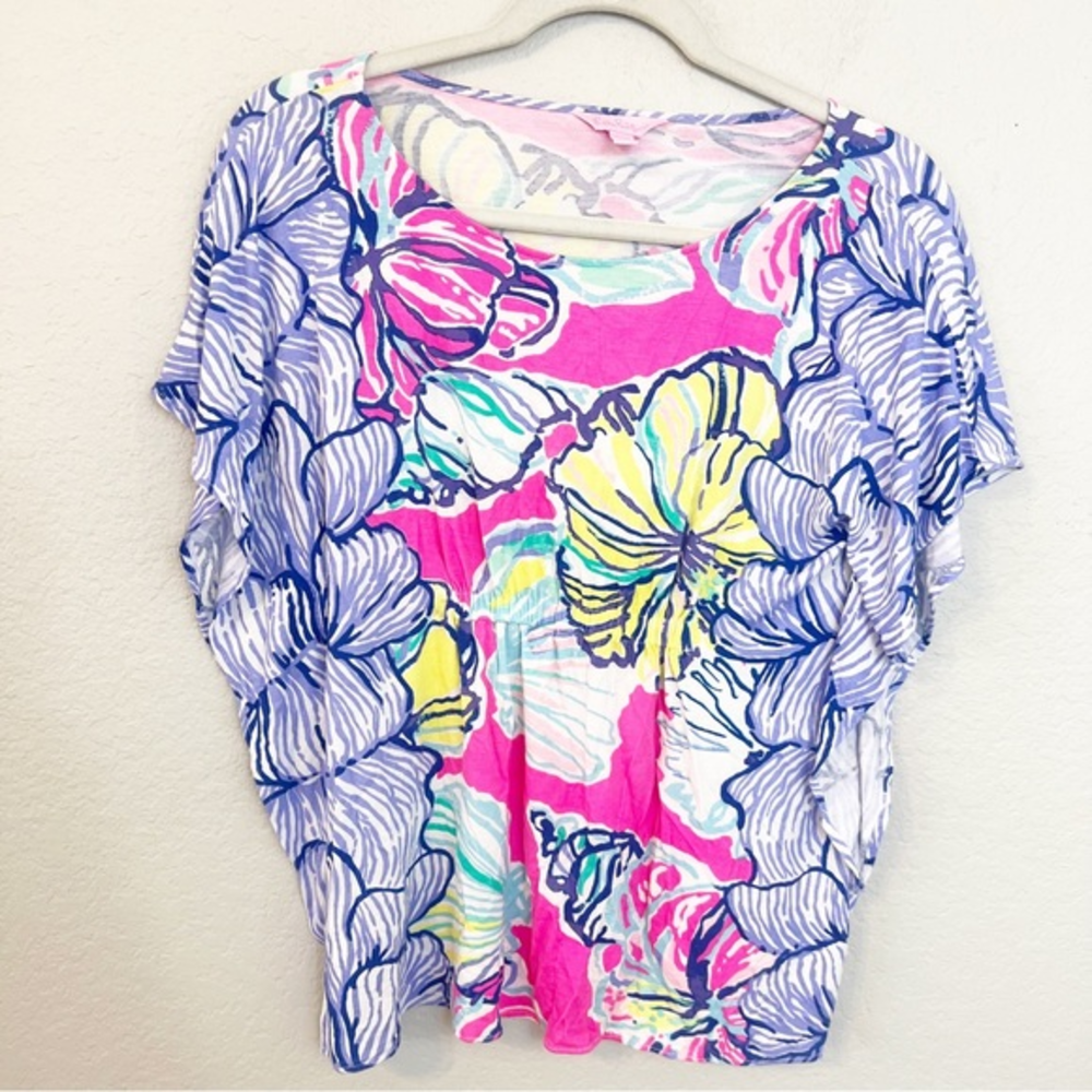 Lilly Pulitzer Kaliko Caftan Knit Blouse XXS/XS